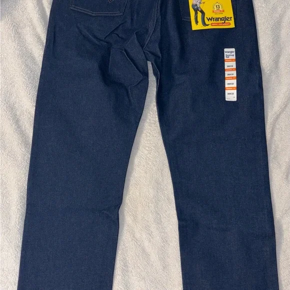 Wrangler Men's Dark Blue Original fit Jeans - Picture 3 of 4